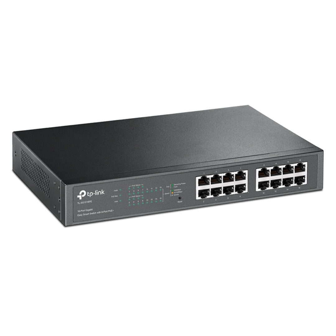 TP-LINK SG1016PE Switch Smart Easy 16 Puertos Gigabit 8P PoE