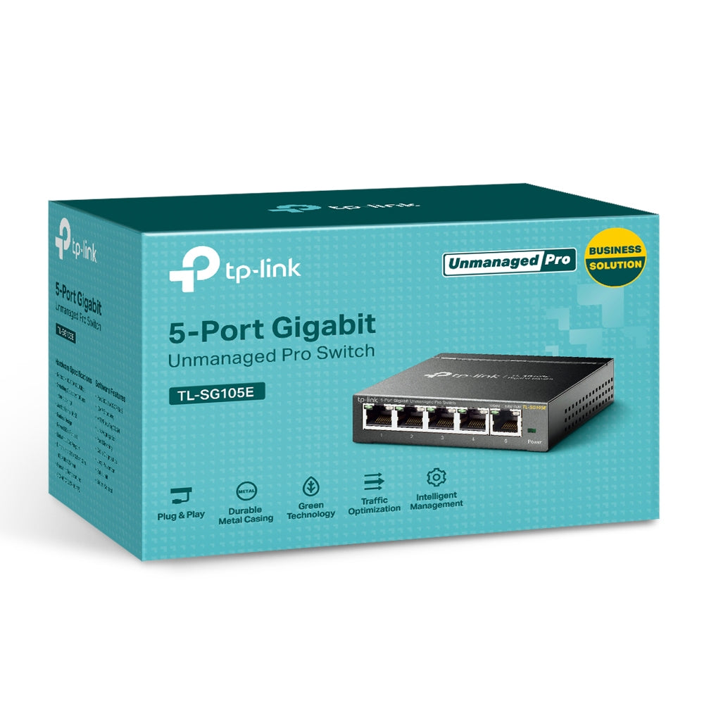 TP-LINK SG105E Switch 5 Puertos Gigabit Easy Smart
