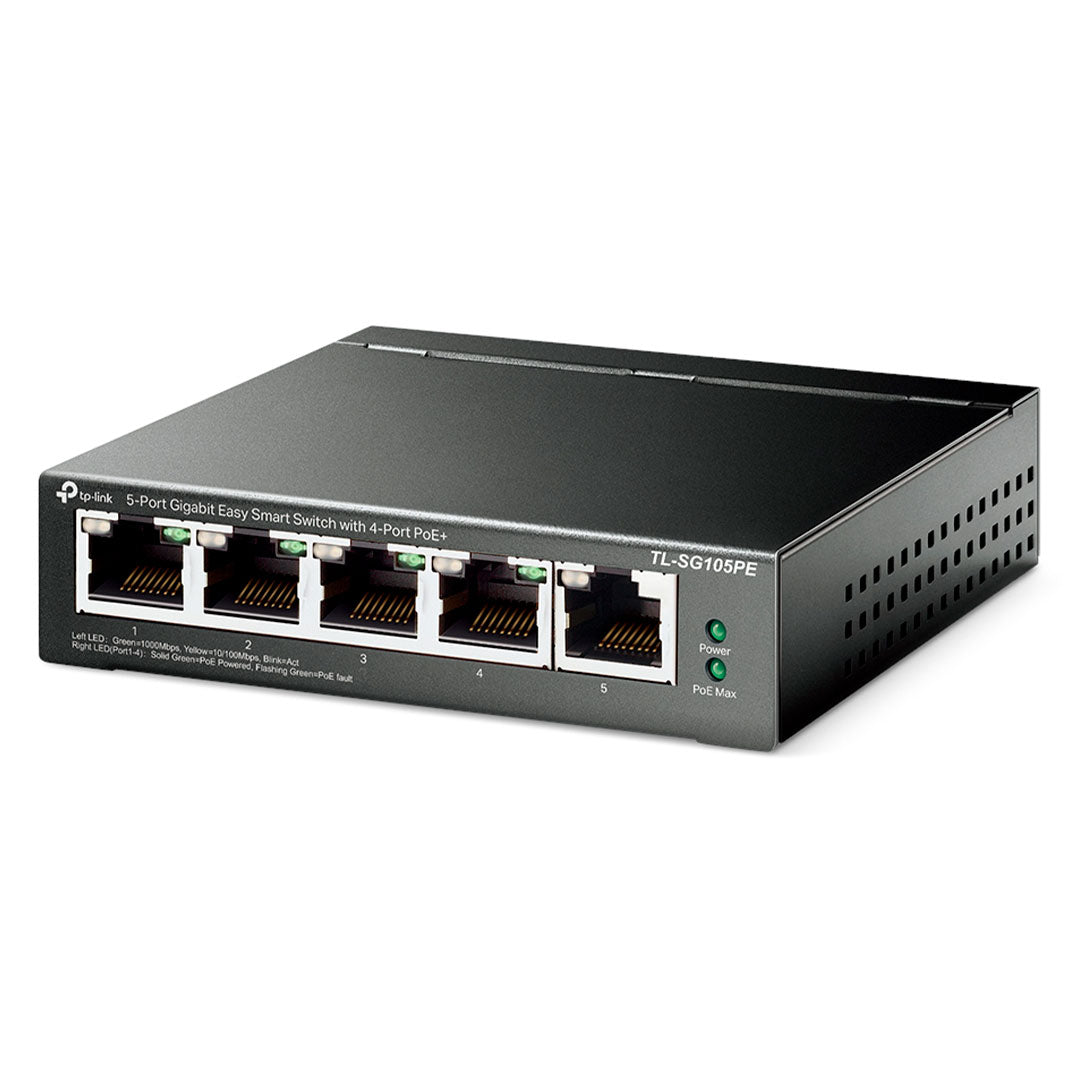 TP-LINK SG105PE Switch Smart Easy 5 Puertos Gigabit 4P PoE