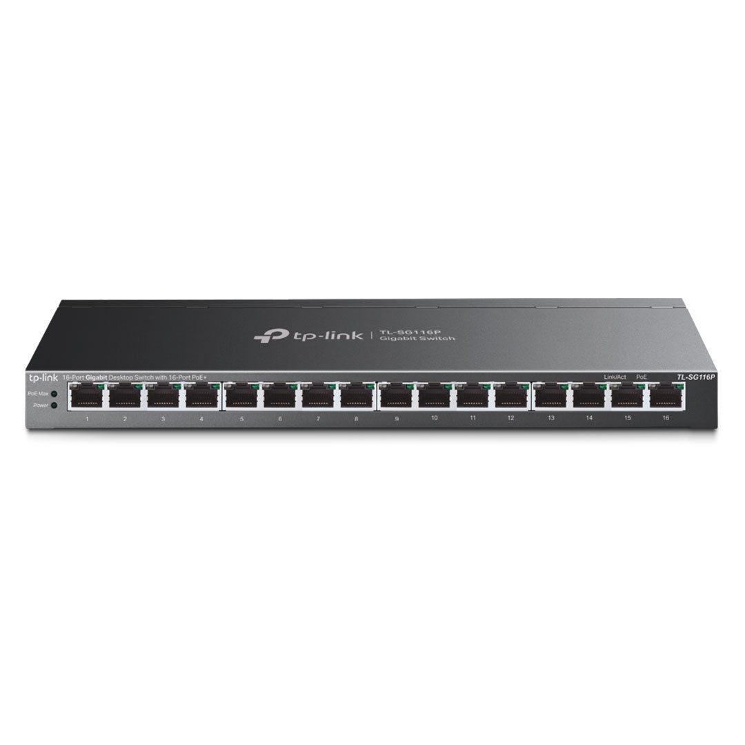 TP-LINK SG116P Switch PoE 16 Puertos Gigabit de Escritorio