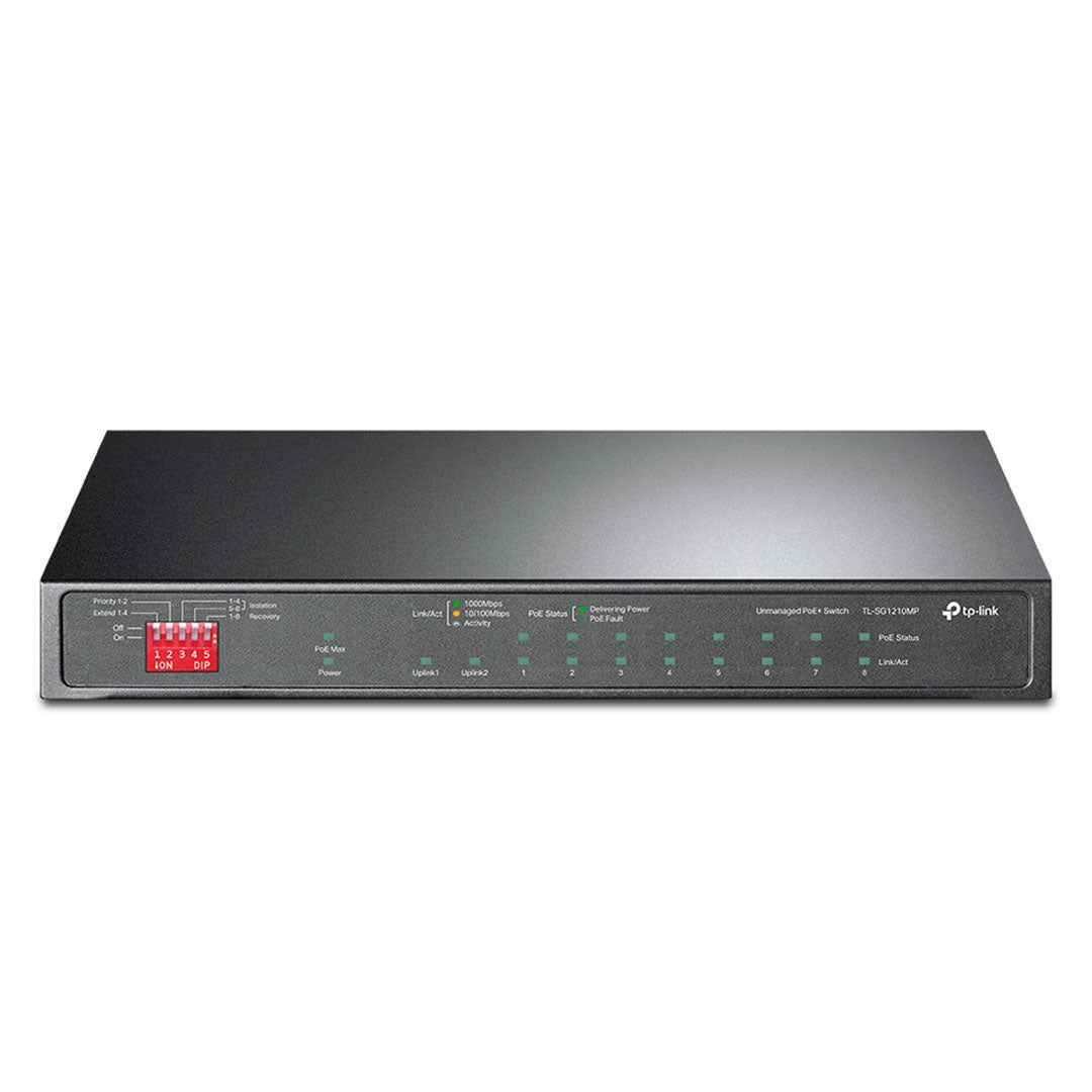 TP-LINK SG1210MP Switch 10 Puertos Gigabit 8P PoE+