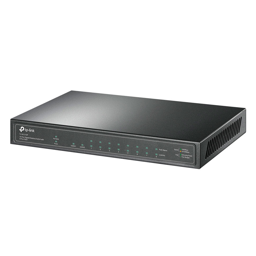TP-LINK SG1210P Switch 10 Puertos Gigabit 8P PoE+
