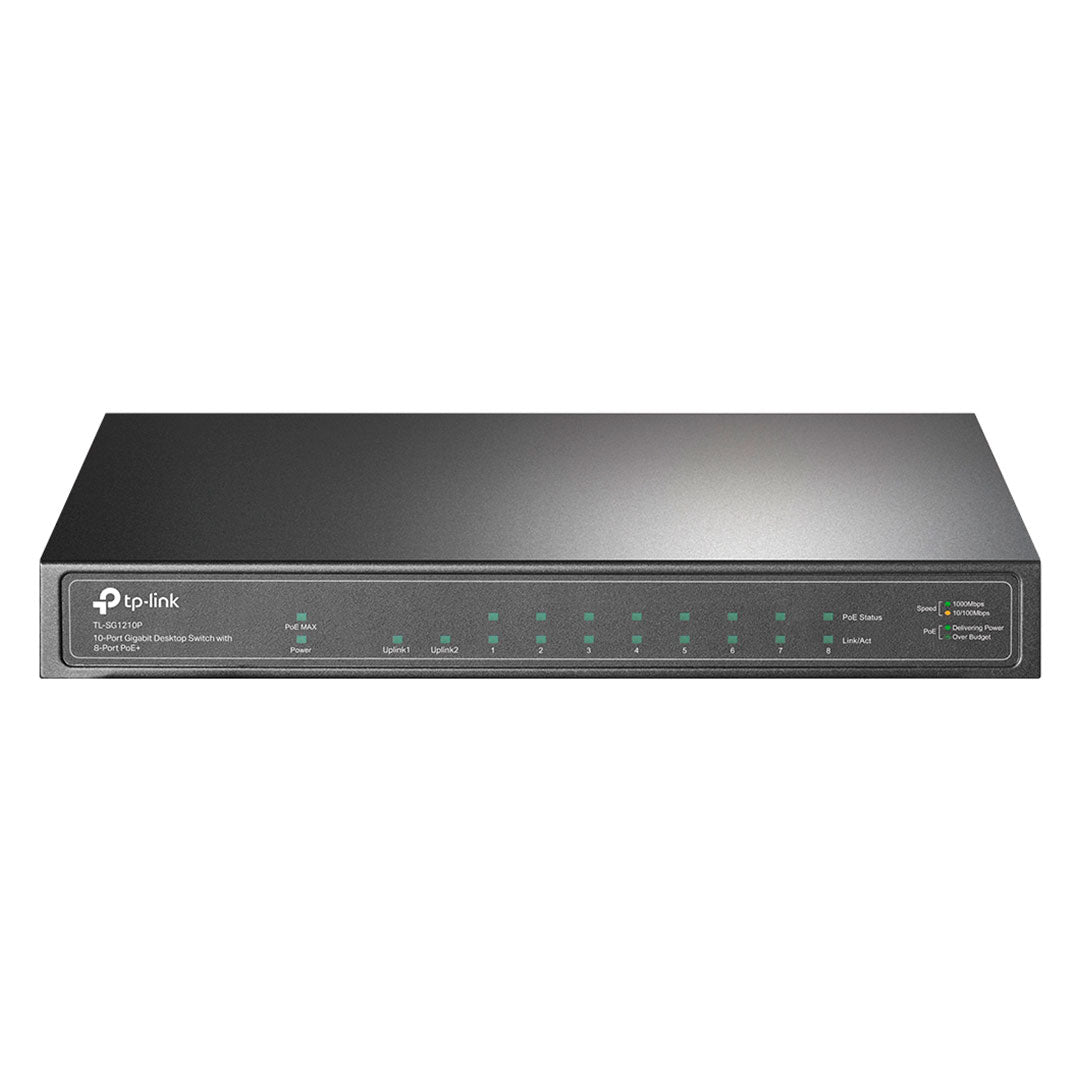 TP-LINK SG1210P Switch 10 Puertos Gigabit 8P PoE+