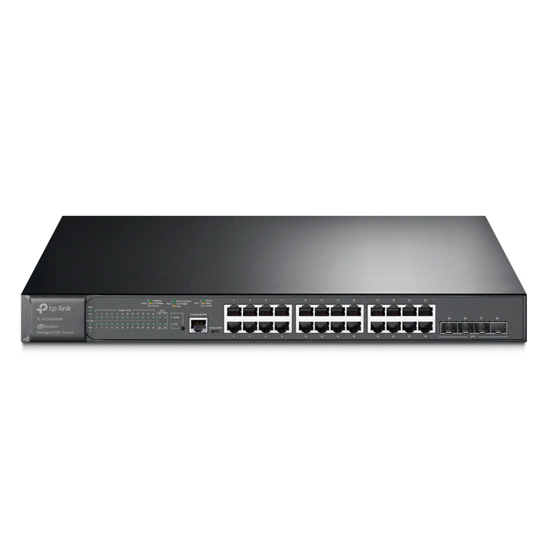 TP-LINK SG3428XMP Switch Omada PoE 24 Puertos Gigabit y 4SFP 10GE L2