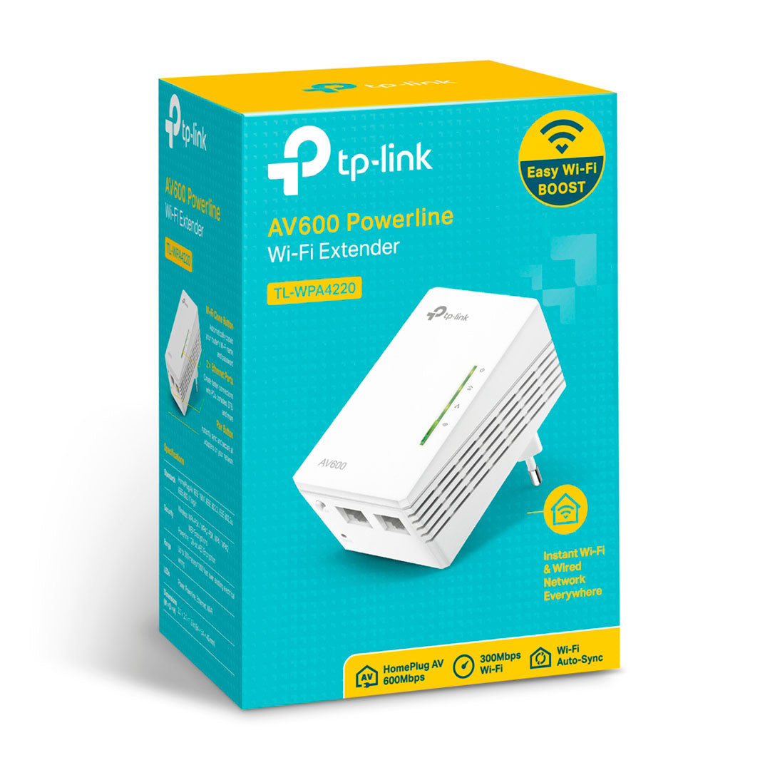 TP-LINK WPA4220 Powerline Extensor de Señal WIFI AV600