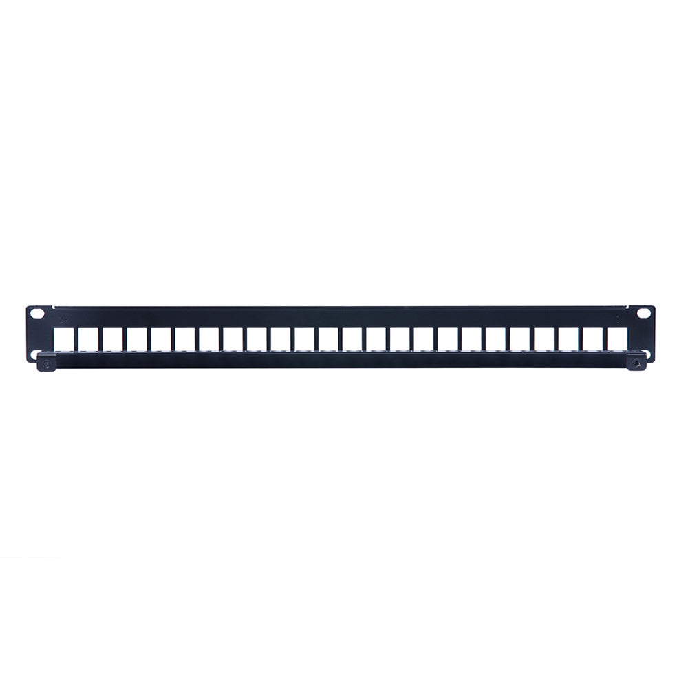 SIEMON TM-PNLZ-24-01 Patch Panel, Tera Modular, 24 Puertos Blindado, 1-RU (Para Jacks Cat6A y Cat 7A)