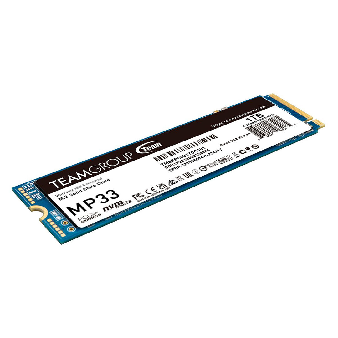 TEAMGROUP TG MP33 SSD Disco Sólido 1TB NVMe M.2 PCIe