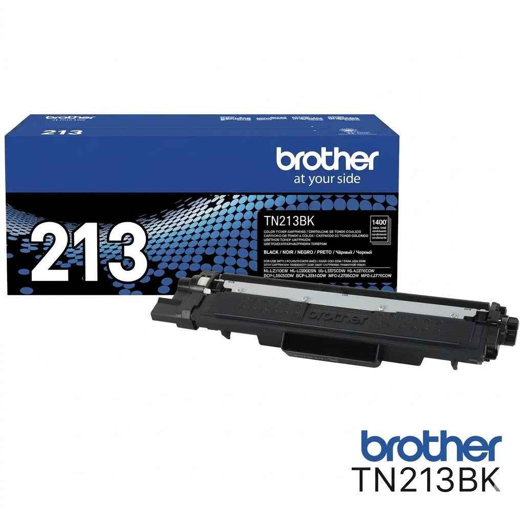 BROTHER TN213BK Toner Color Negro con Rendimiento 1300 Paginas