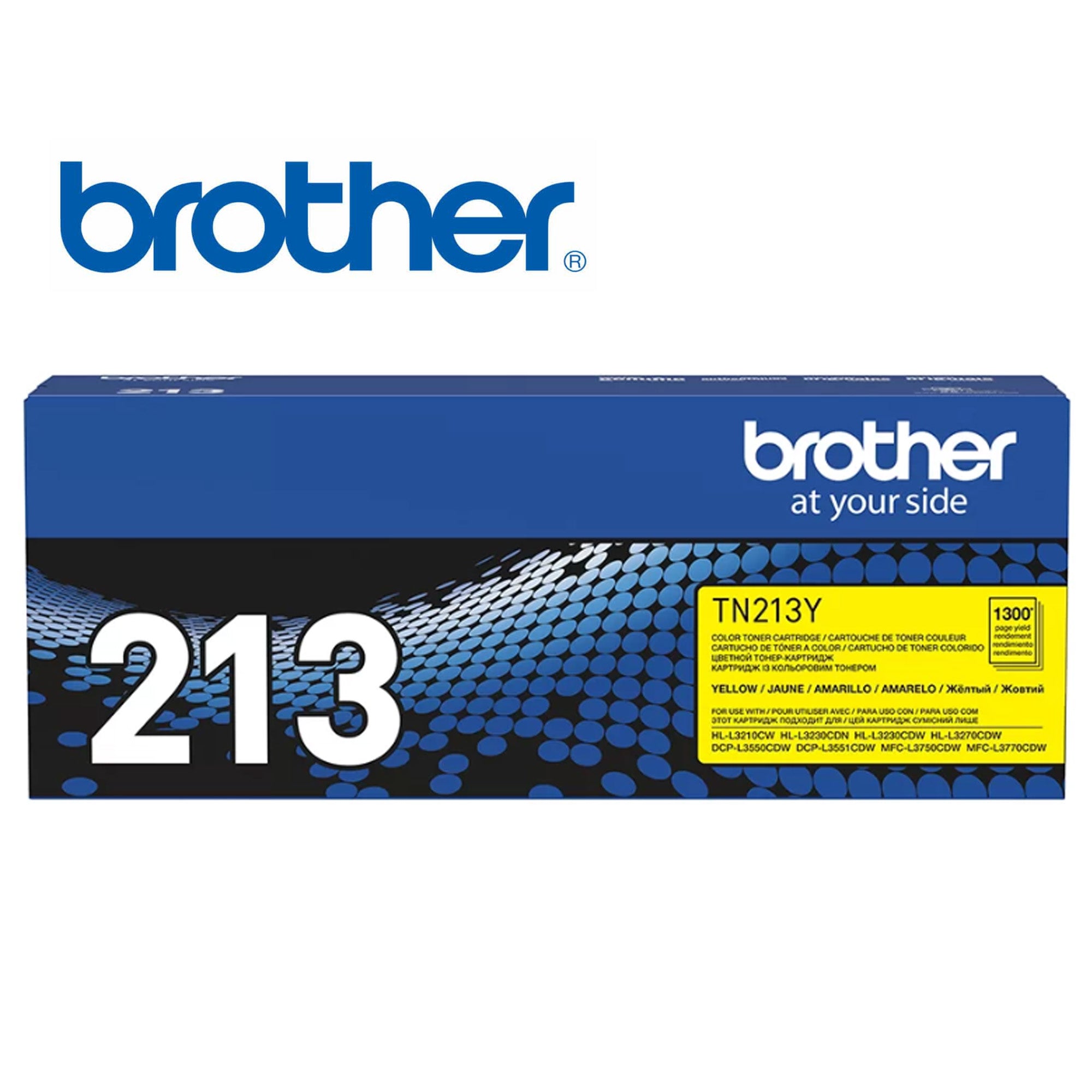 BROTHER TN213Y Toner Color Amarillo con Rendimiento de 1300 Paginas