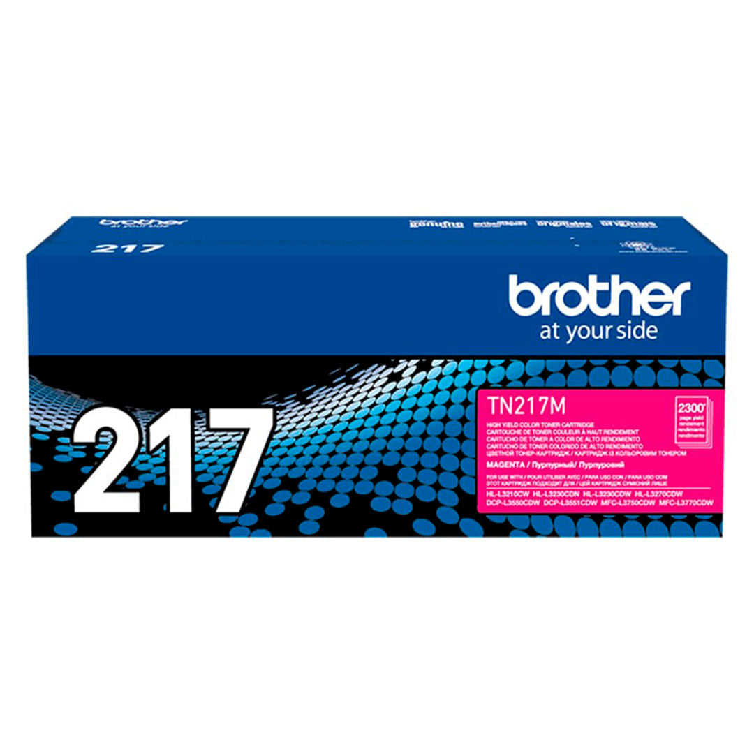 BROTHER TN217M Tóner Brother Magenta para L3270/L3551/L3750. Rendimiento 2300 páginas