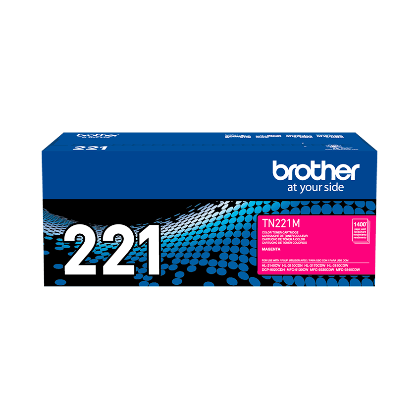 BROTHER TN221M Toner Color Magenta con Rendimiento de 1400 Paginas
