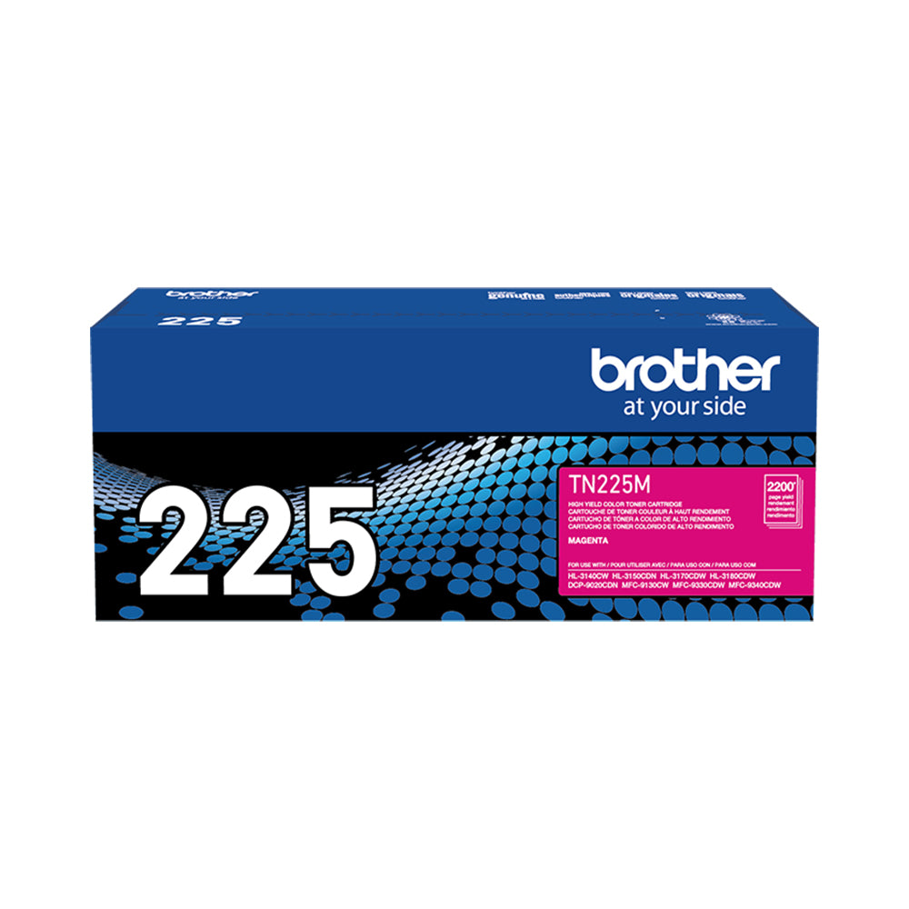 BROTHER TN225M Toner Color Magenta con Rendimiento de 2200 Paginas