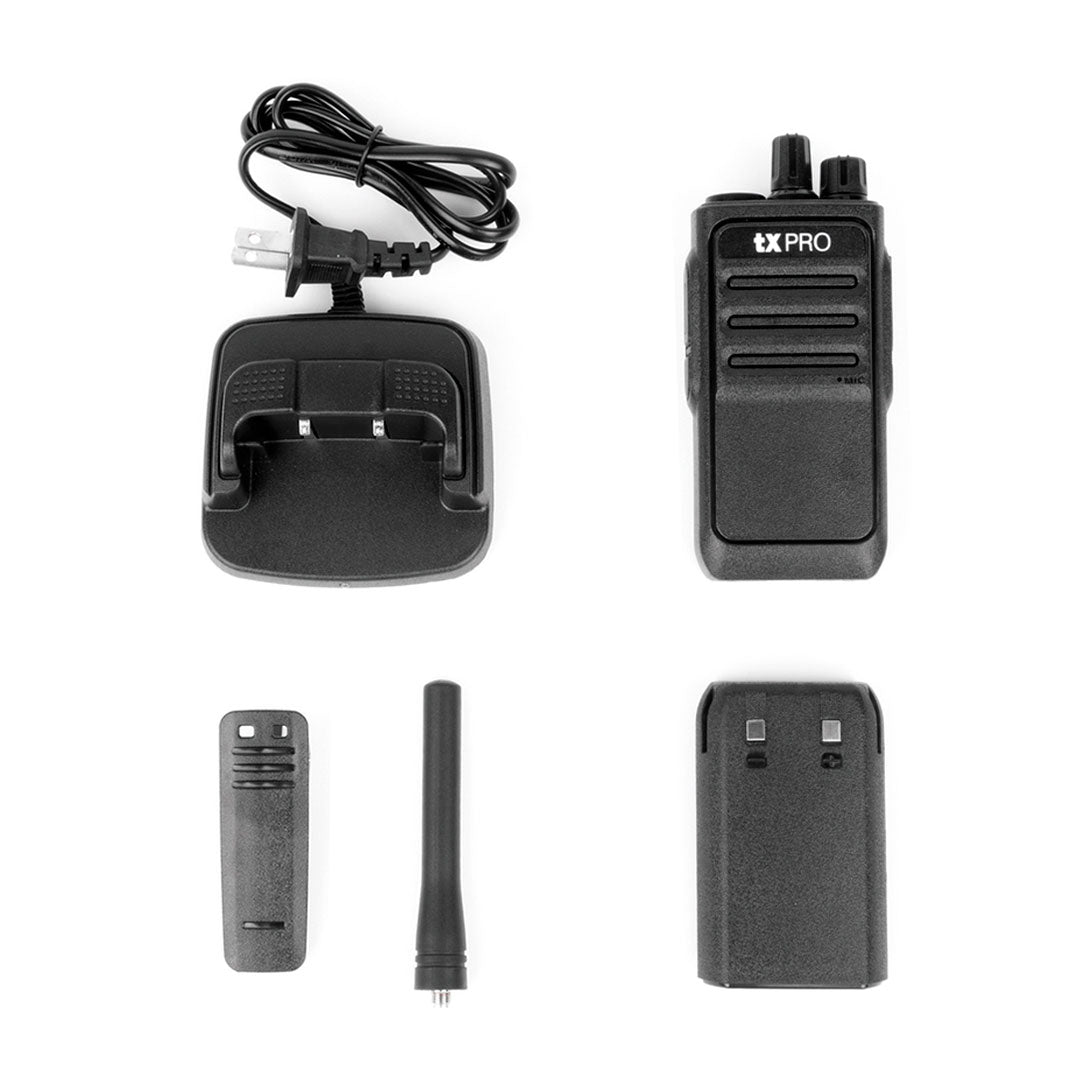 TXPRO TX320 PACK 3 Radio portátil profesional UHF 16 canales programables
