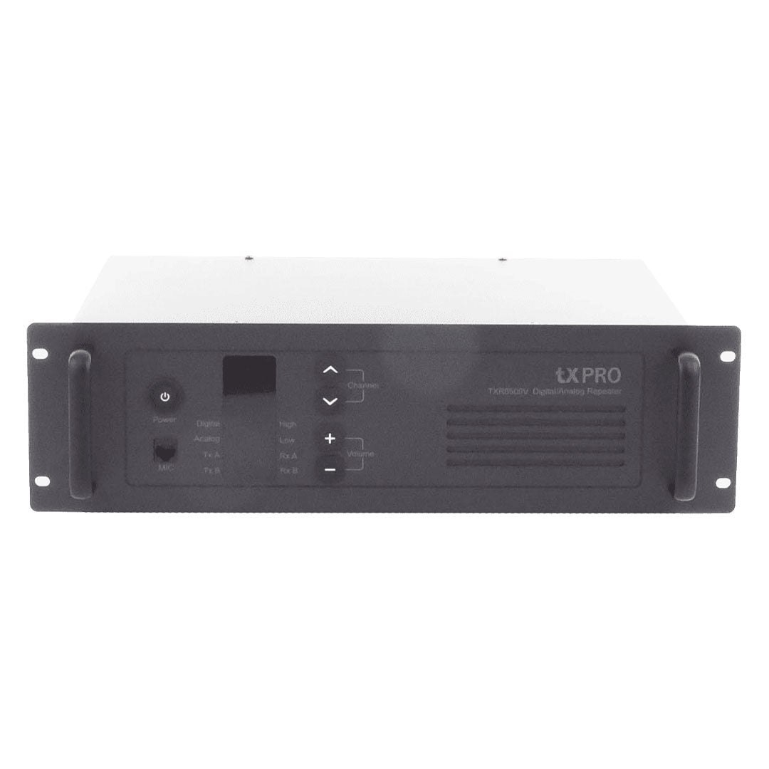 TXPRO TXR8500V Repetidor de señal digital VHF 136 - 174 MHz 100 canales 50W