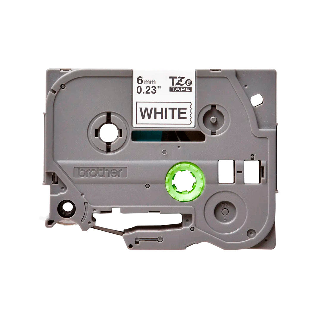 BROTHER TZE-211 Cinta Laminada Color Blanco 6mm x 8m