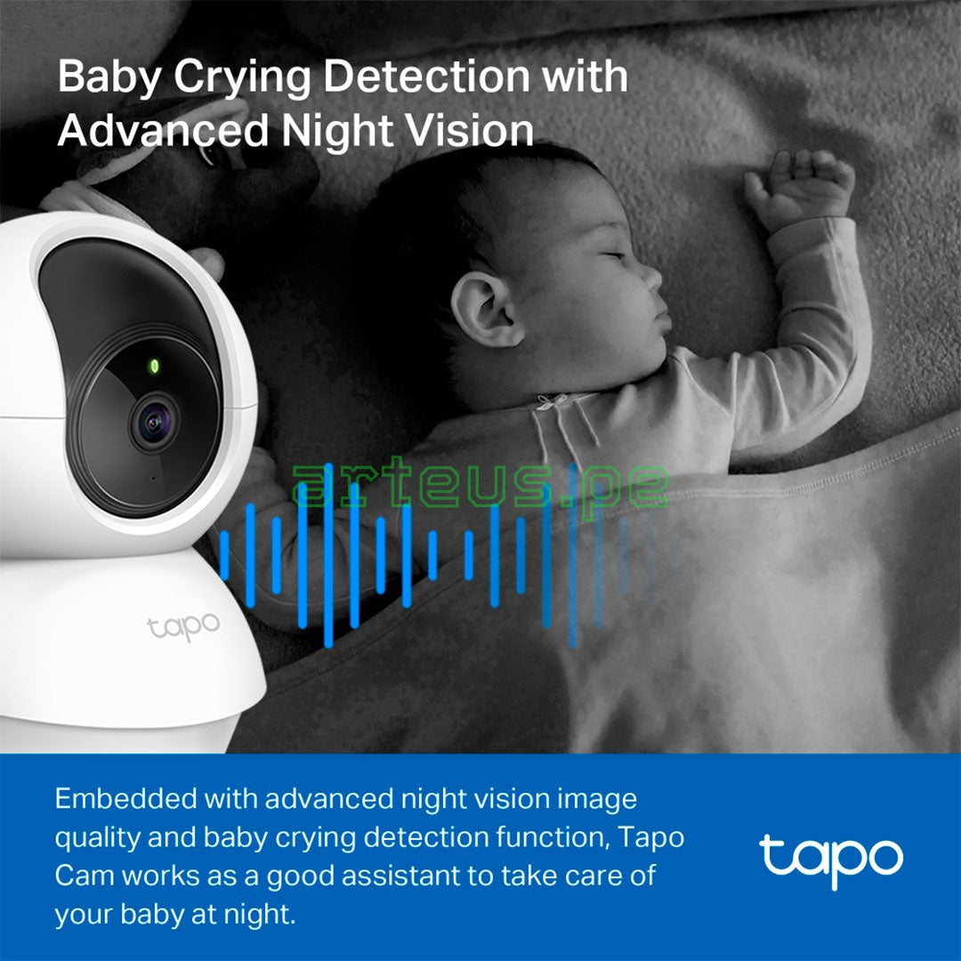 TP-LINK Tapo C200P2 Cámara de Seguridad WIFI 2MP 360°