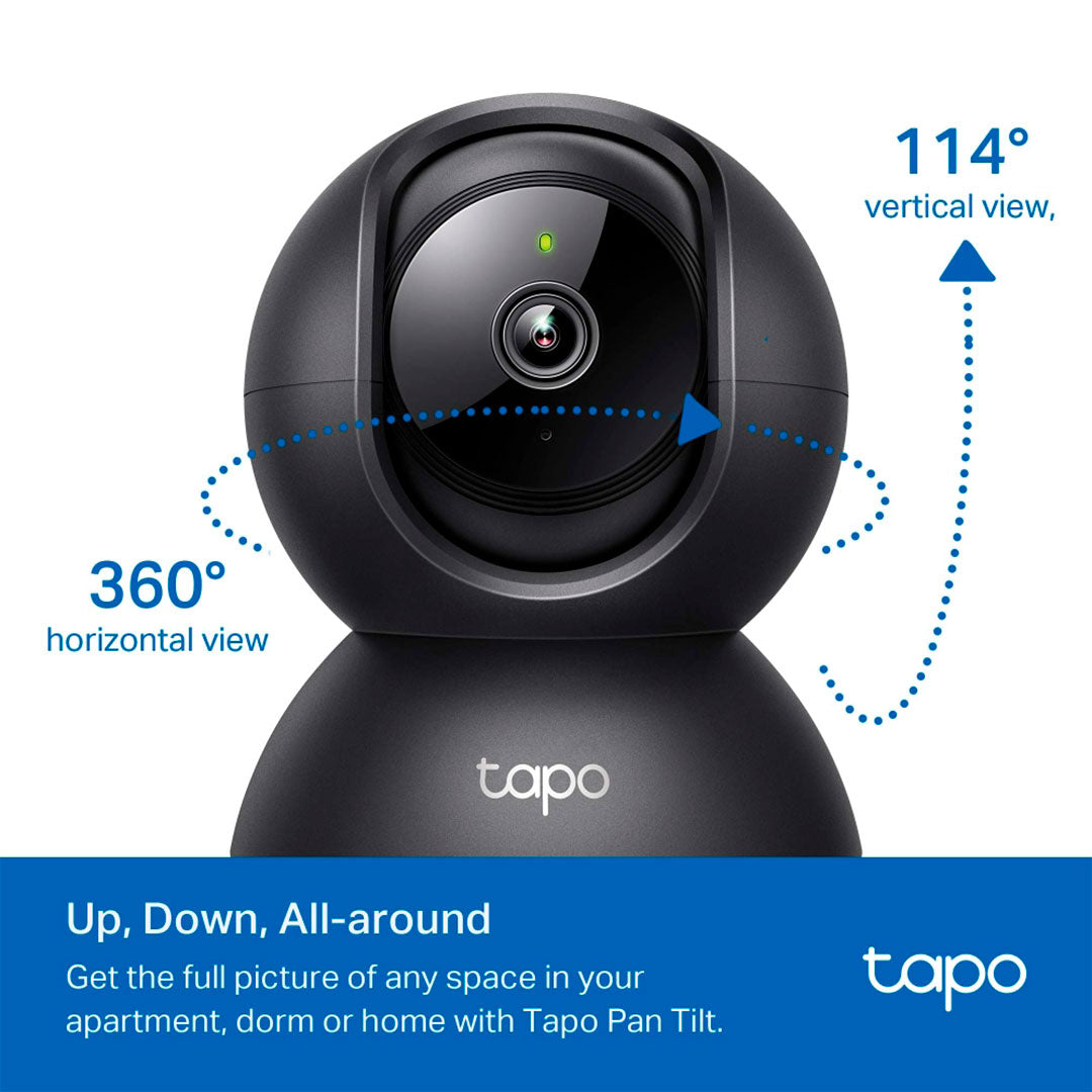 TP-LINK Tapo C201 Cámara de Seguridad, WIFI 2MP 360° PT