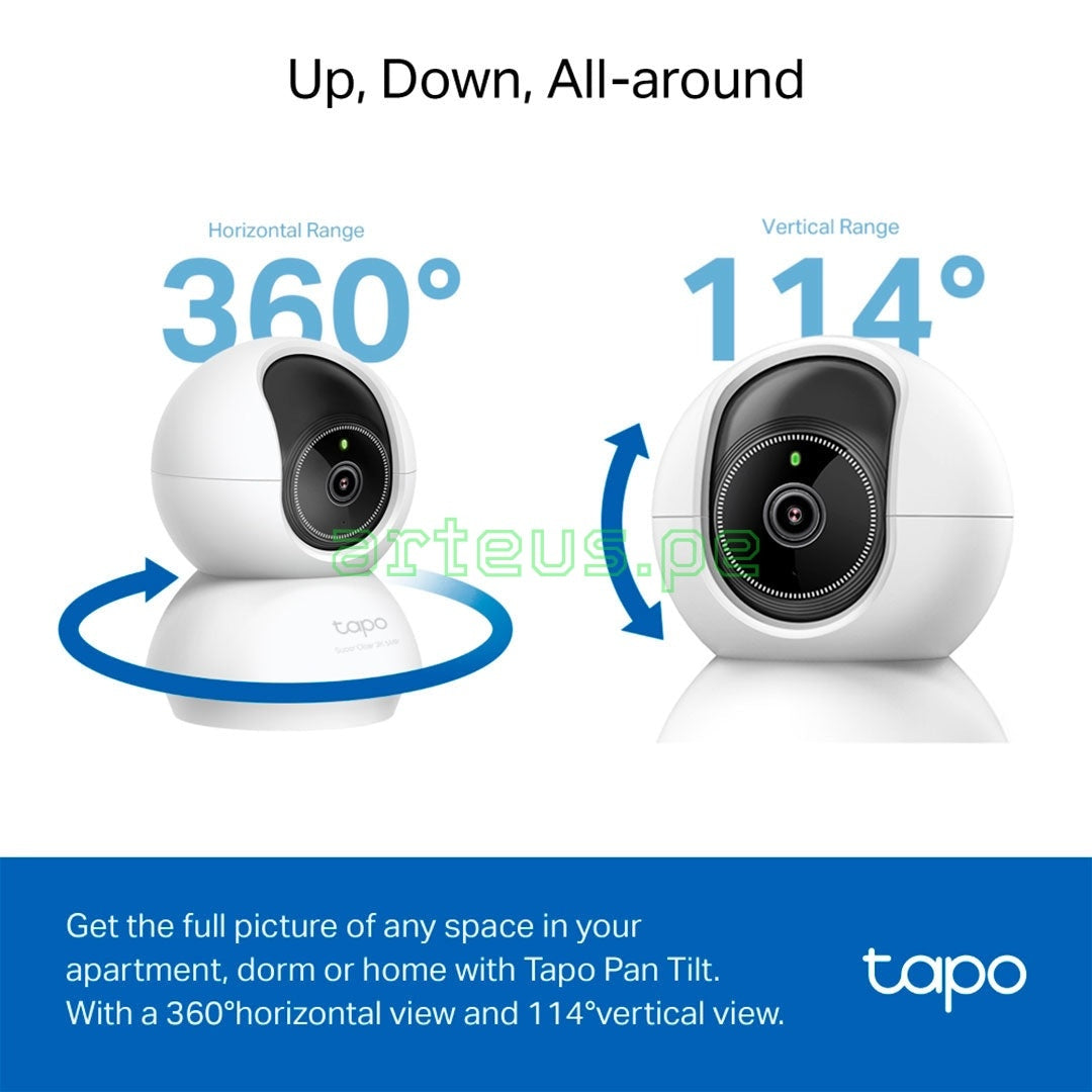 TP-LINK Tapo C230 Cámara de Seguridad WIFI 5MP 3K 360° PT