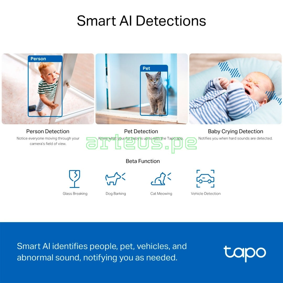 TP-LINK Tapo C230 Cámara de Seguridad WIFI 5MP 3K 360° PT