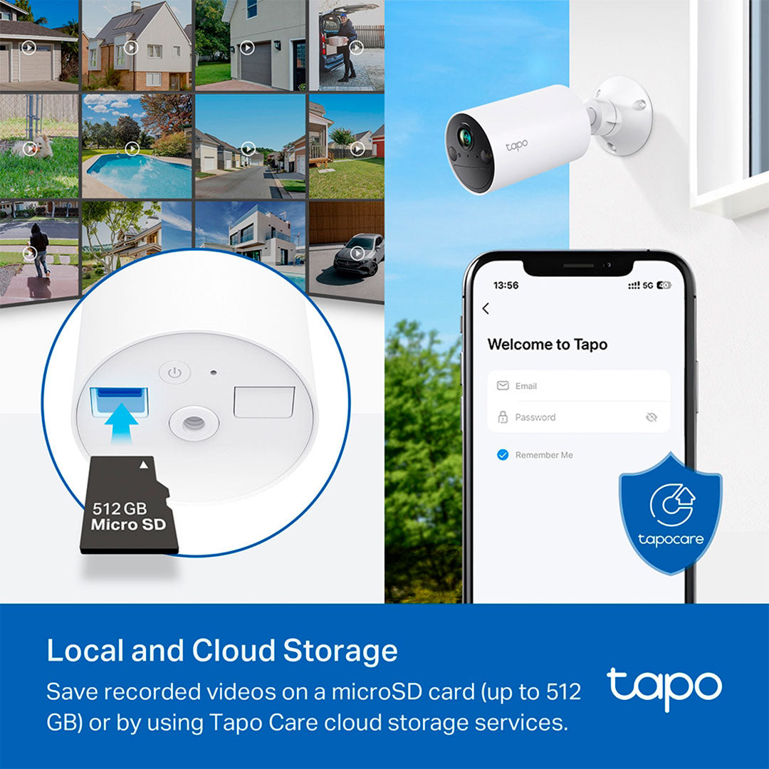 TP-LINK Tapo C410 Cámara de Seguridad, WIFI 3MP 2K Smart