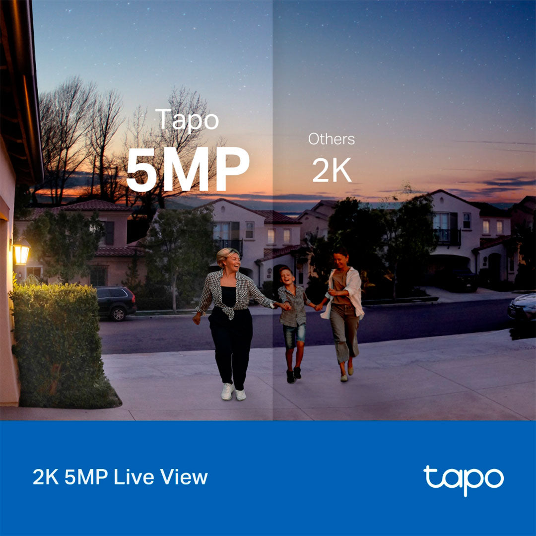 TP-LINK TAPO D130 Timbre con Cámara de Video 5MP 180° PT