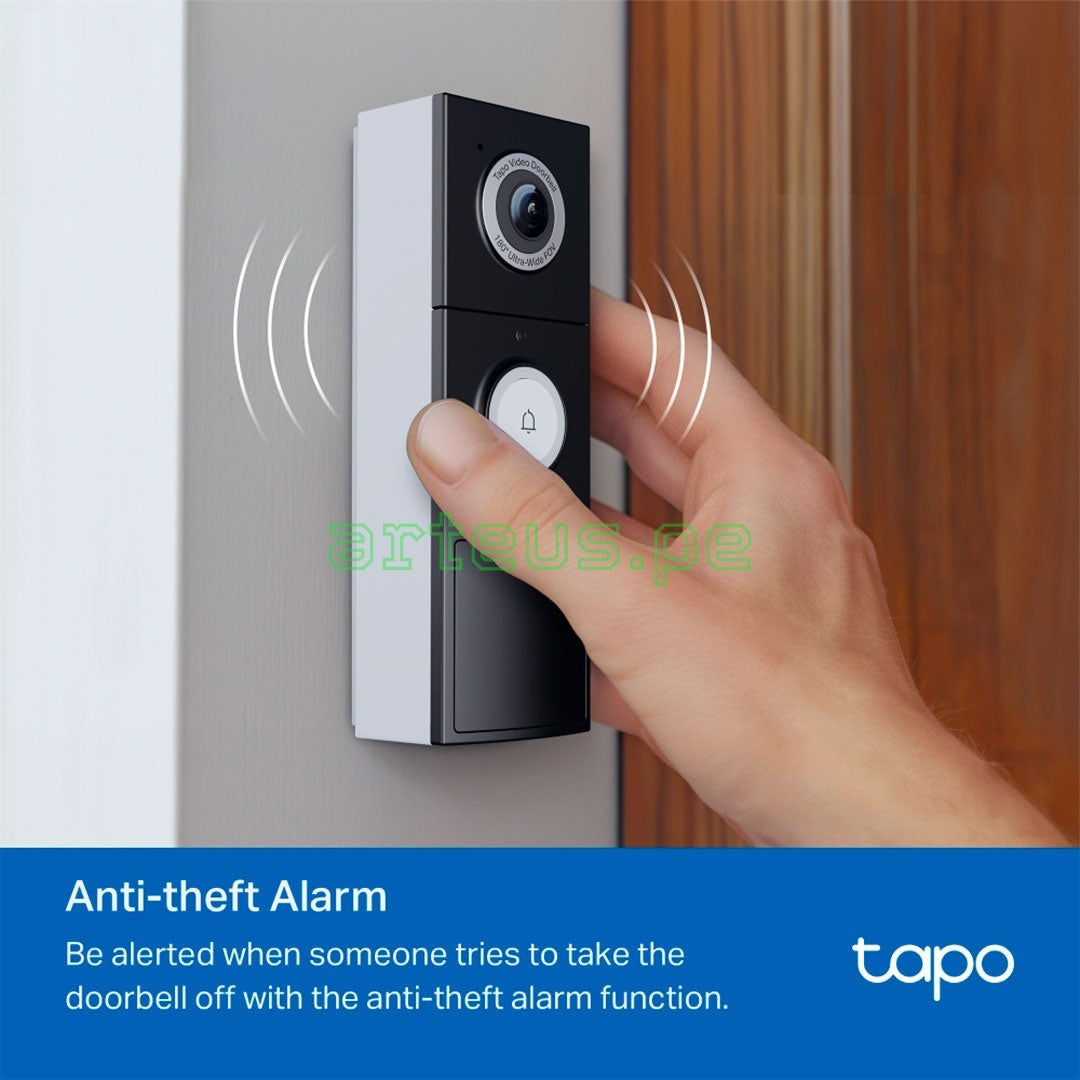 TP-LINK TAPO D225 Timbre, con Cámara de video, 4MP 180° PT