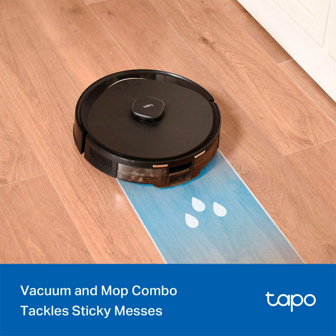 TP-LINK TAPO RV30 Max Robot Aspirador, y Friegasuelos 5300Pa, con Doble Sistema, de Navegación