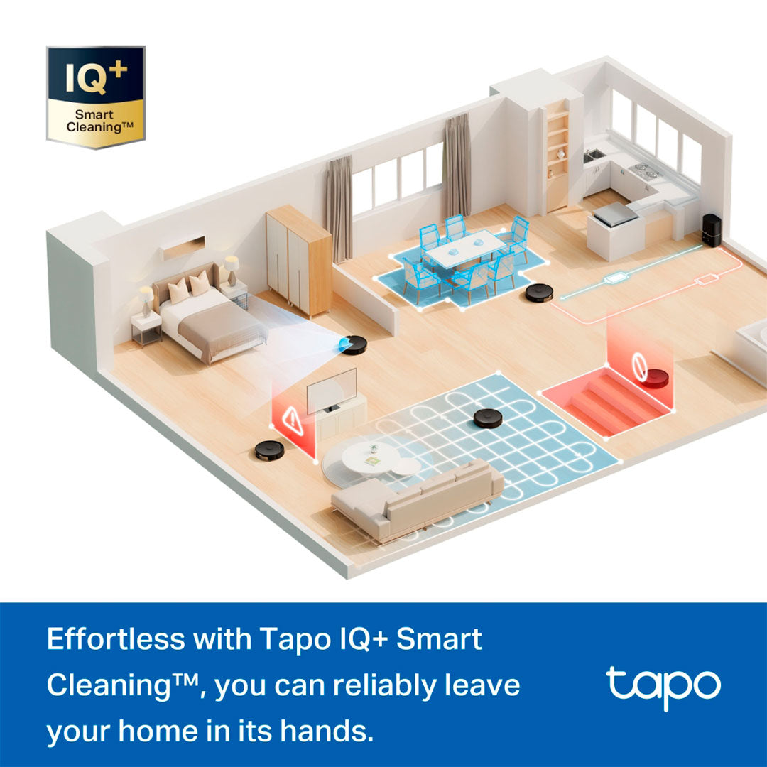 TP-LINK TAPO RV30 Max Plus Robot Aspirador Friegasuelos 5300Pa + Base de Autovaciado