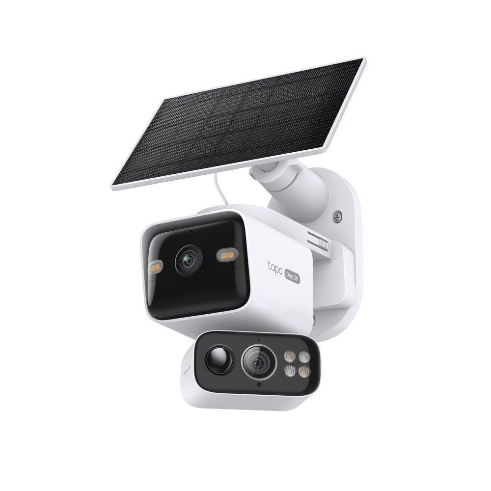 TP-LINK TAPO C645D KIT Cámara de Seguridad WIFI 3MP 2K Doble Lente + Panel Solar Tapo A201