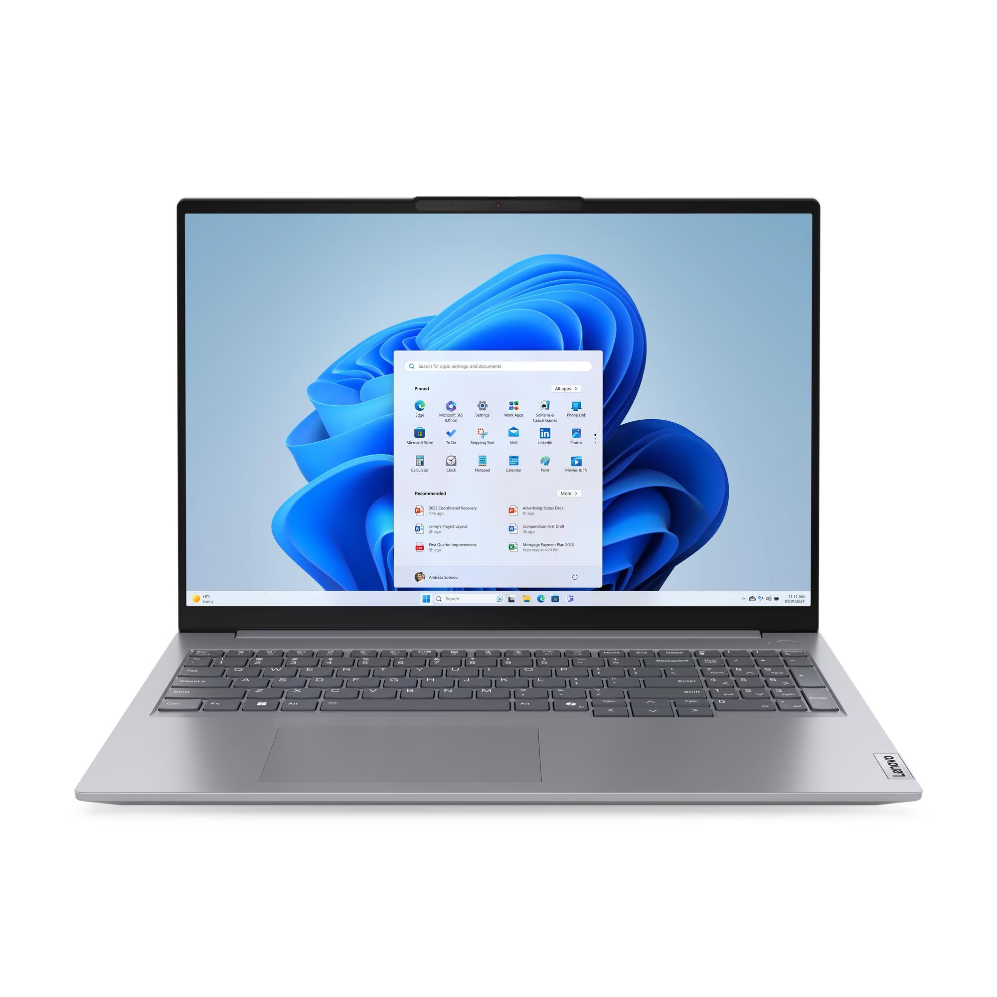 "LENOVO ThinkBook 16  G7 IML Laptop 16"" WUXGA IPS Intel Core Ultra 7 155H 4.8GHz 16GB DDR5 512GB SSD Windows 11 Pro 21MS00B5LM"