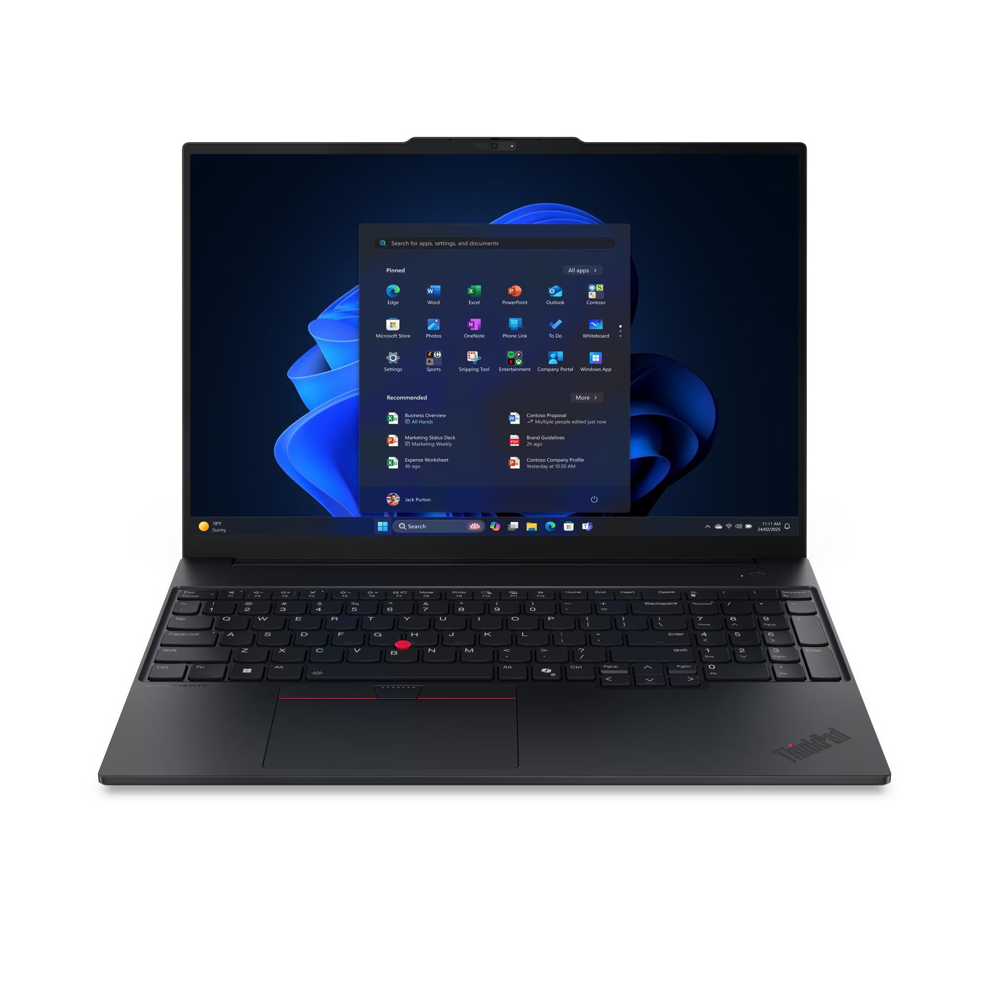 LENOVO 21SS000KLM ThinkPad E16 Gen 3 Laptop 16" WUXGA IPS Intel Core Ultra 7-255H 5.1GHz 32GB DDR5 1TB SSD Windows 11 Pro