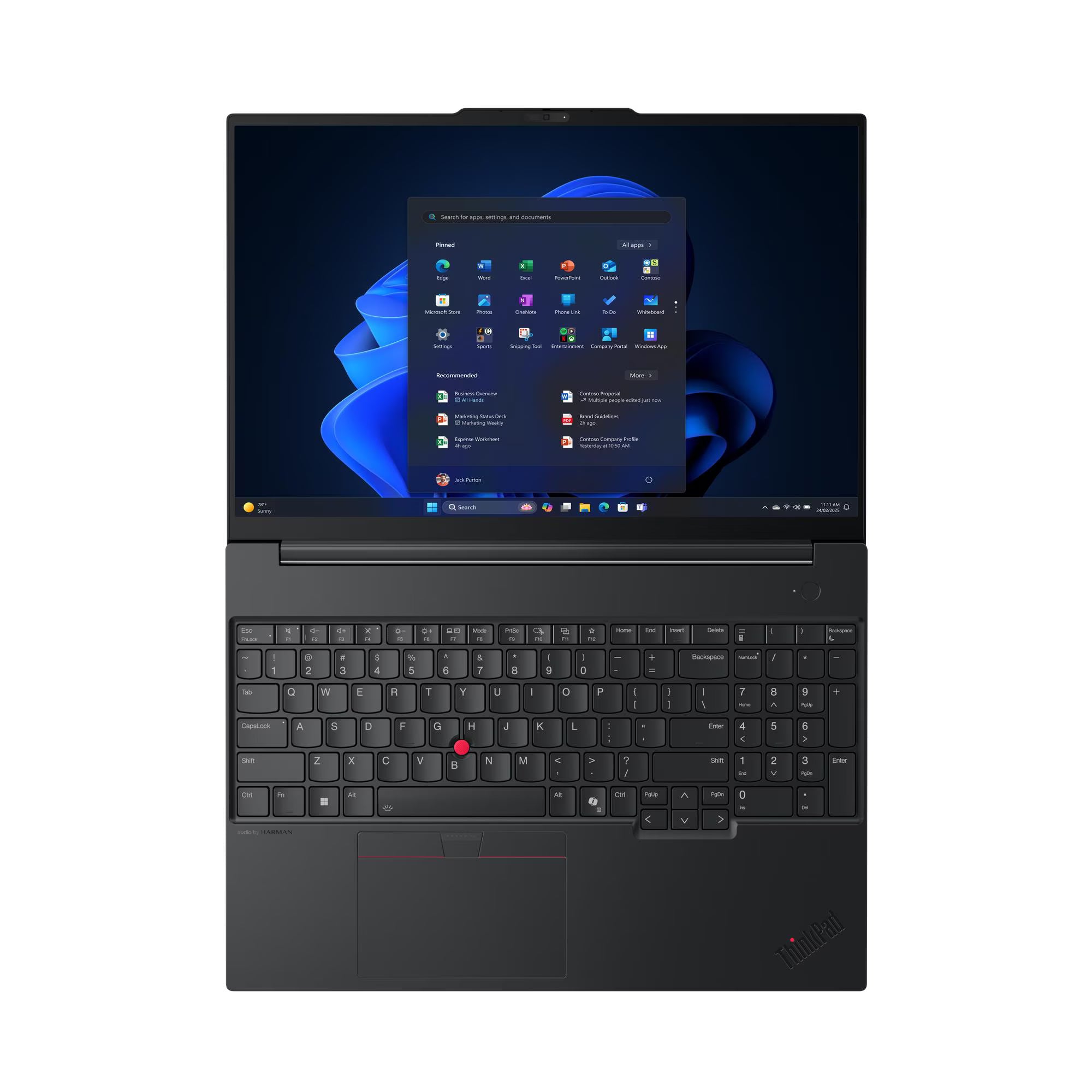 LENOVO ThinkPad E16 Gen 3 Laptop 16" WUXGA IPS Intel Core Ultra 7 255H 5.1GHz 1TB SSD Windows 11 Pro 21SS000JLM