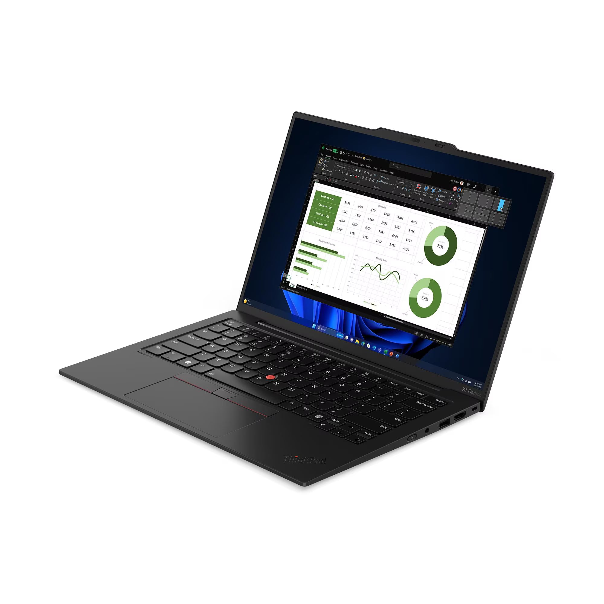 LENOVO 21KD000YLM ThinkPad X1 Carbon Gen 12 Laptop 14" WUXGA IPS Intel Core Ultra 7 155U 4.8GHz 16GB DDR5 1TB SSD Windows 11 Pro