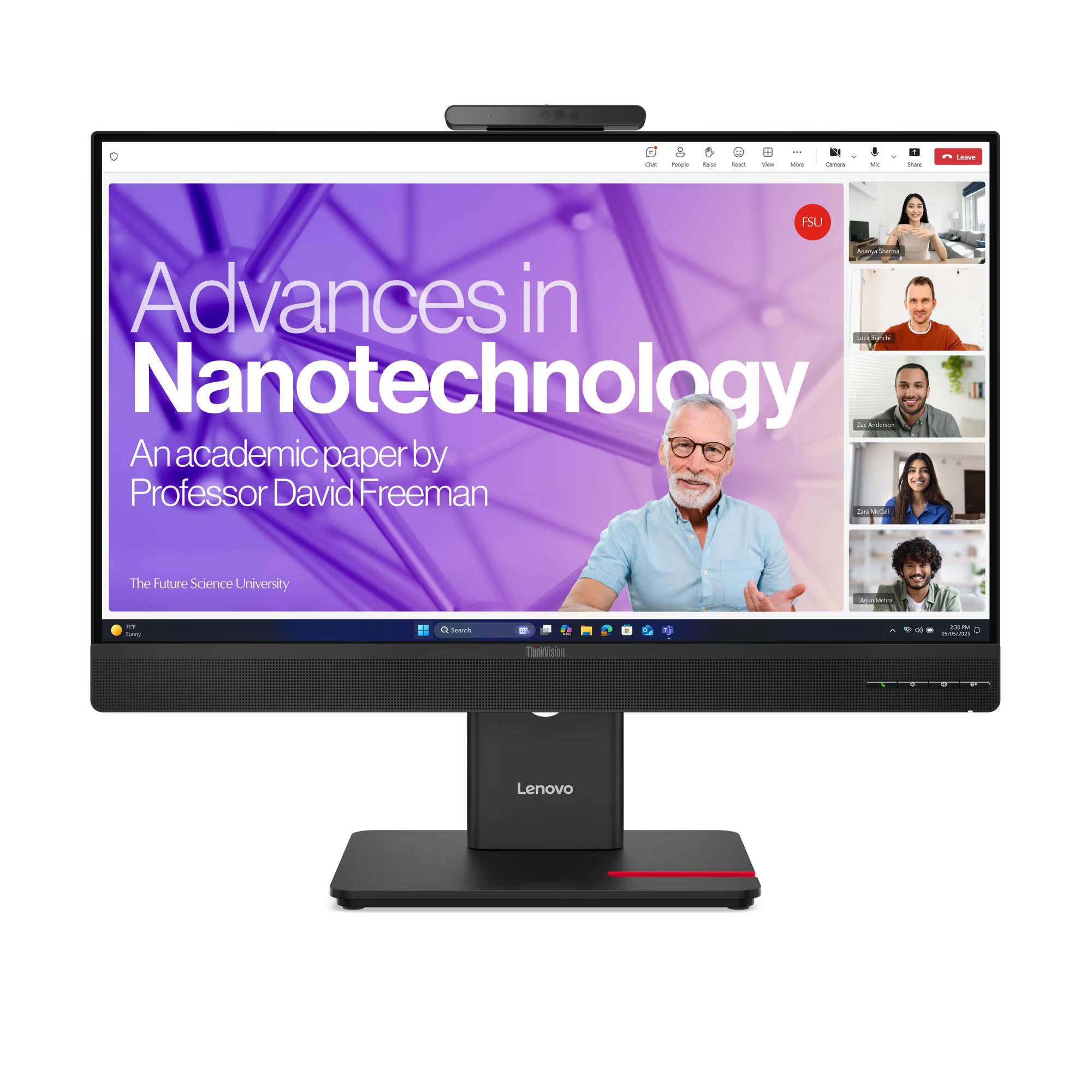 LENOVO ThinkVision T24-4V Monitor Plano 23.8" FHD IPS 1920x1080 WLED 93 DPI 64B6MAR1LA
