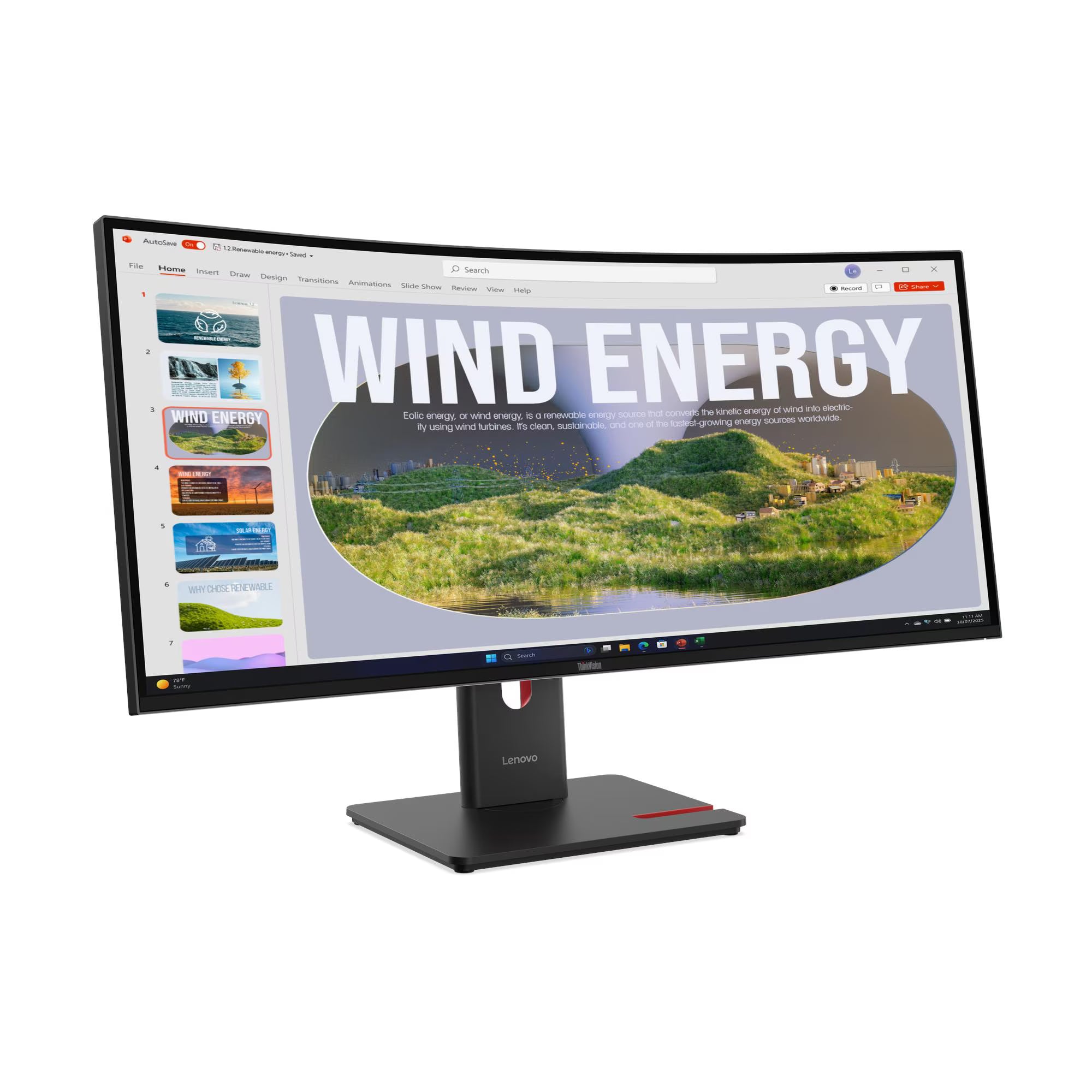 LENOVO 64AEGAR1LA ThinkVision T34WD-40 Monitor 34" WQHD VA WLED