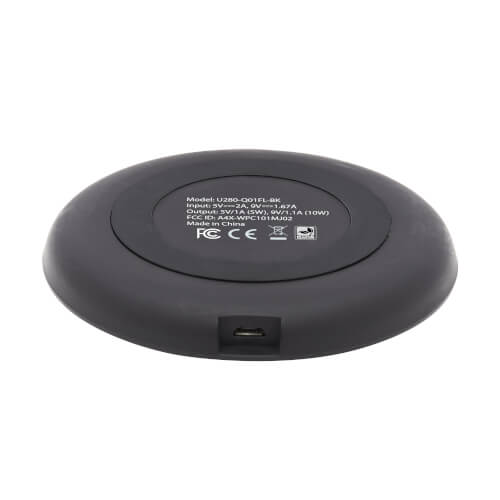 TRIPP-LITE U280-Q01FL-BK Cargador, Inalambrico, 10W, RáPID, Base, de Carga Rápida, Inalámbrica, Qi