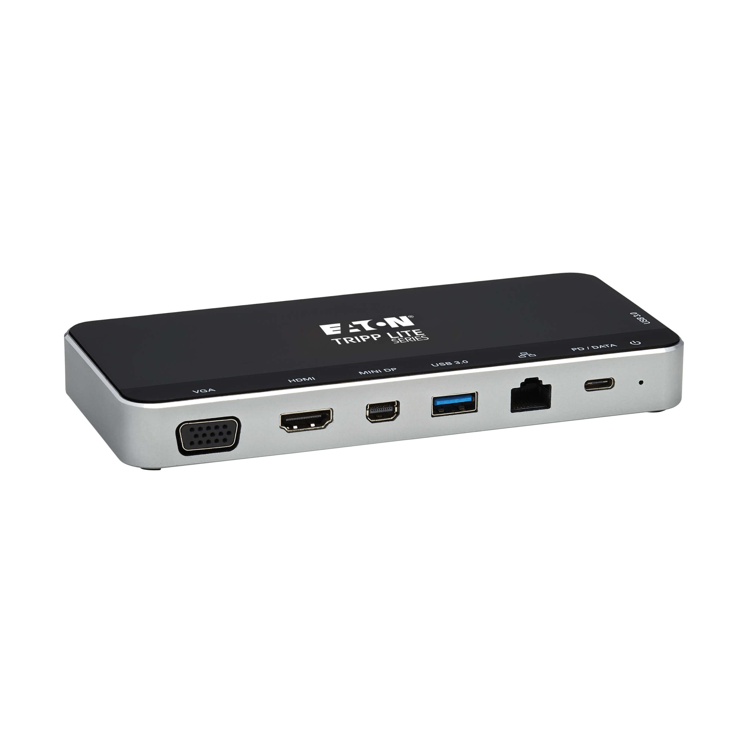 TRIPP-LITE U442-DOCK16-B DOCK, USB, PANTALLA TRIPLE, 4K, Estación de acoplamiento, USB-C,  HDMI, DP, mDP, VGA, RJ-45, USB-A, USB-C, USB-C, PD, Data 