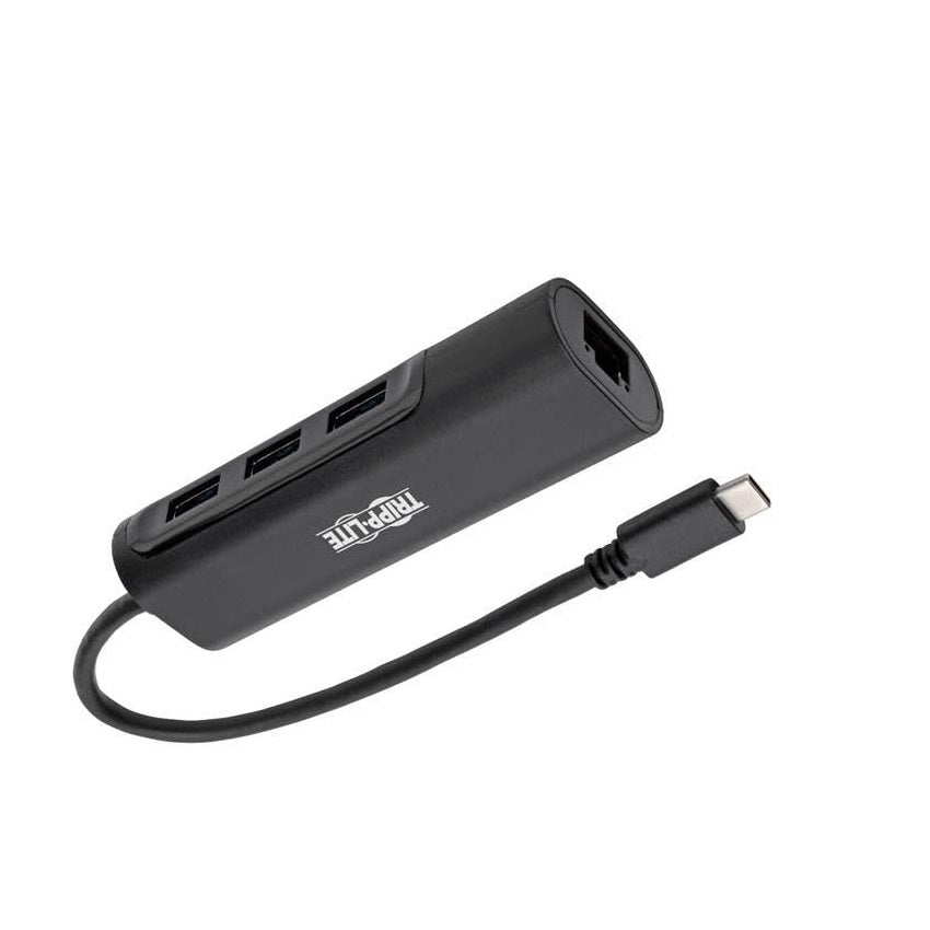 TRIPP-LITE U460-003-3A1GB Hub Adaptador, USB, Tipo-C, Portátil, U460-003-3A1GB, 3 Puertos,  USB 3.1, RJ45, 5 Gbps