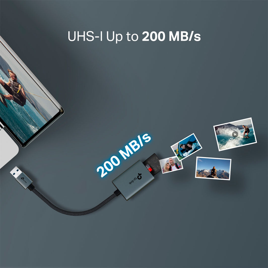 TP-LINK UA430 Lector de Tarjetas USB 3.0 Tipo A a SD y MicroSD
