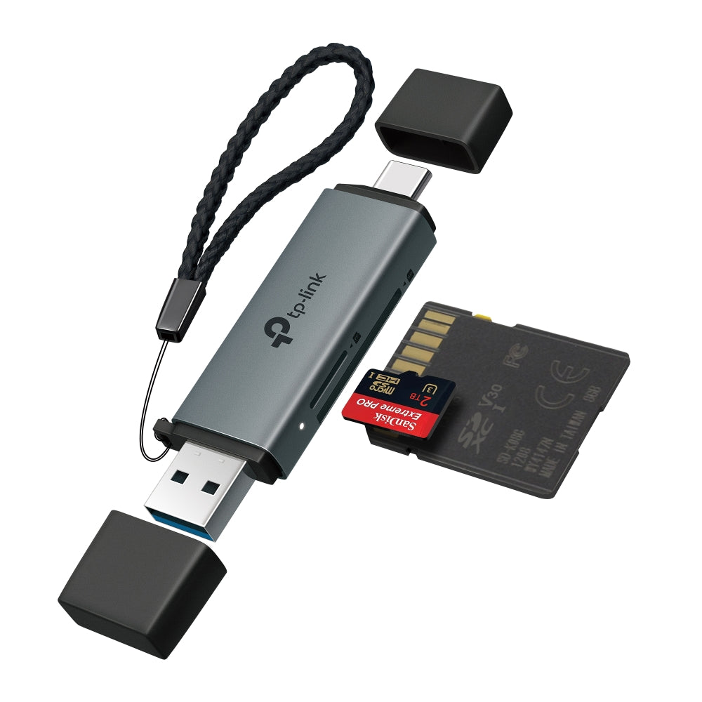 TP-LINK UA430D Lector de Tarjetas USB 3.0 Tipo C y A a SD y MicroSD 3.0