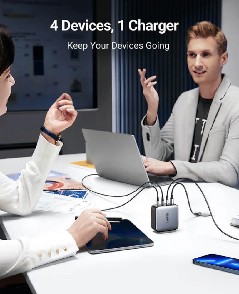 UGREEN CD226 40737 NEXODE Cargador GAN 3USB-C 1USB-A 100W