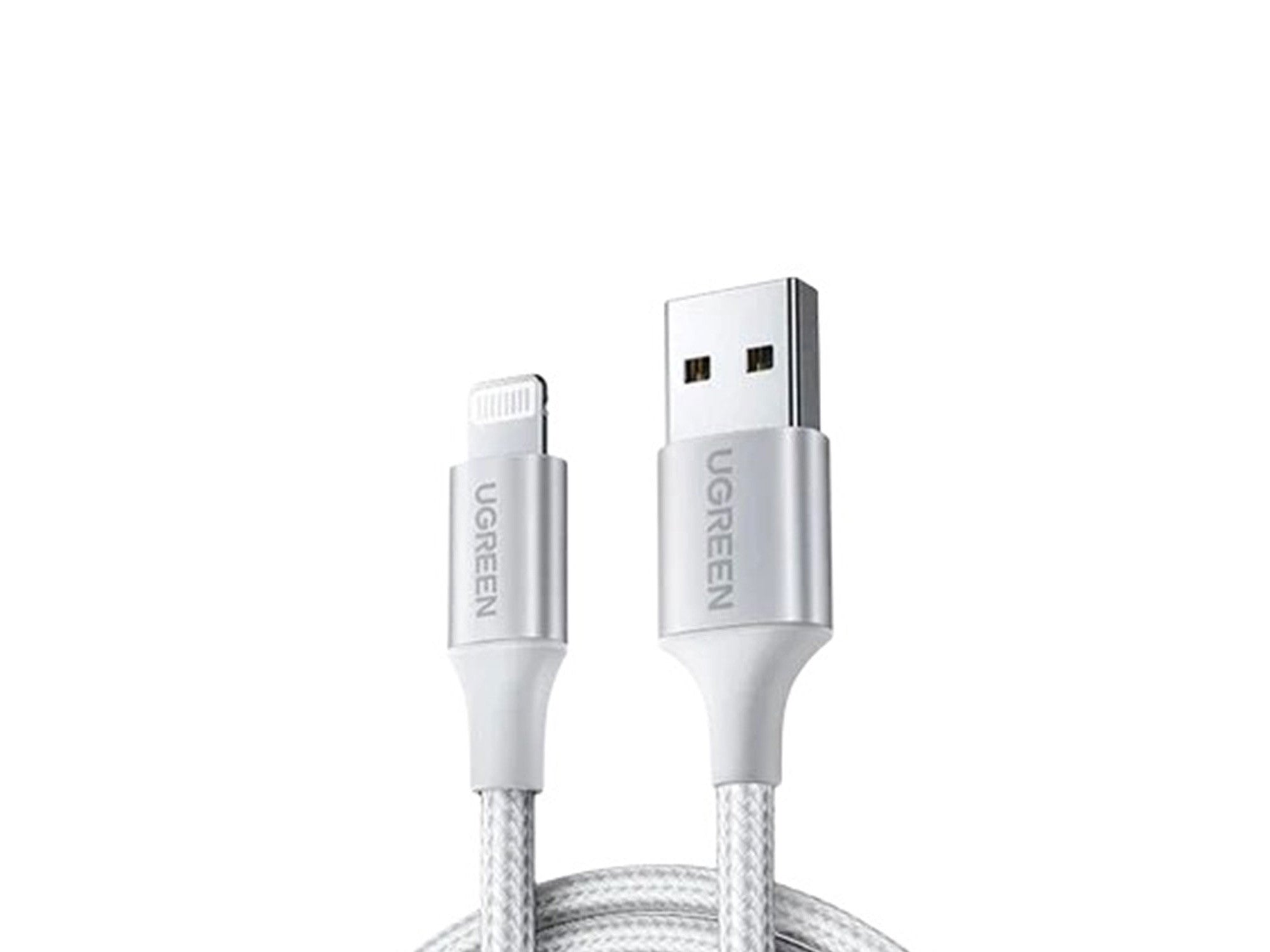 UGREEN US199 60161 Cable de Datos de Carga USB-A a Lightning Plateado