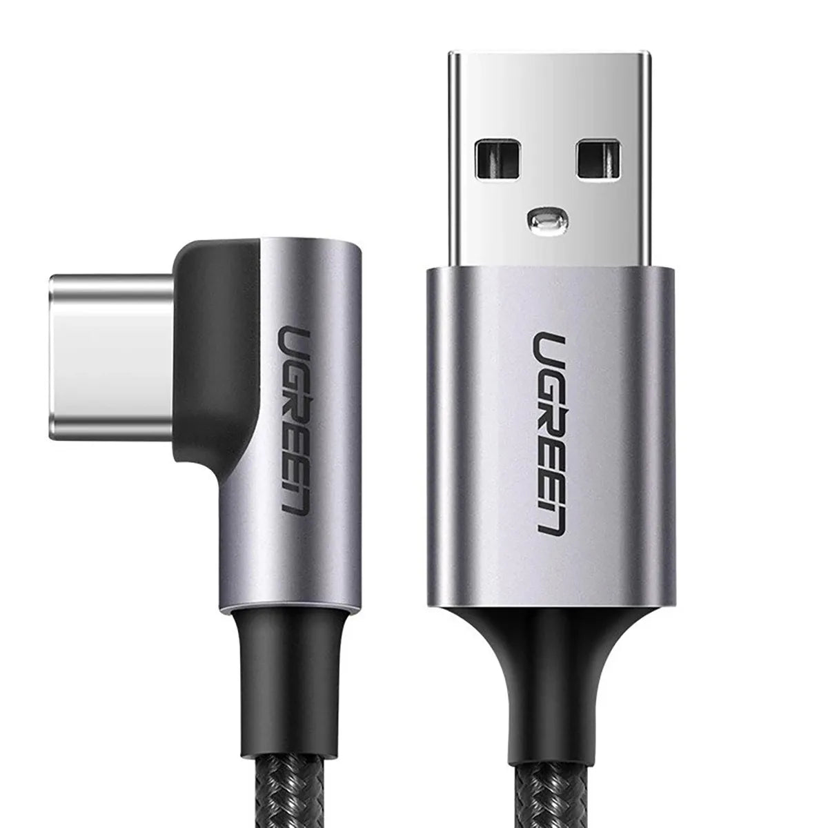 UGREEN US284 50942 Cable 2m USB-C Ángulo 90° 18w Carga Rápida 3A