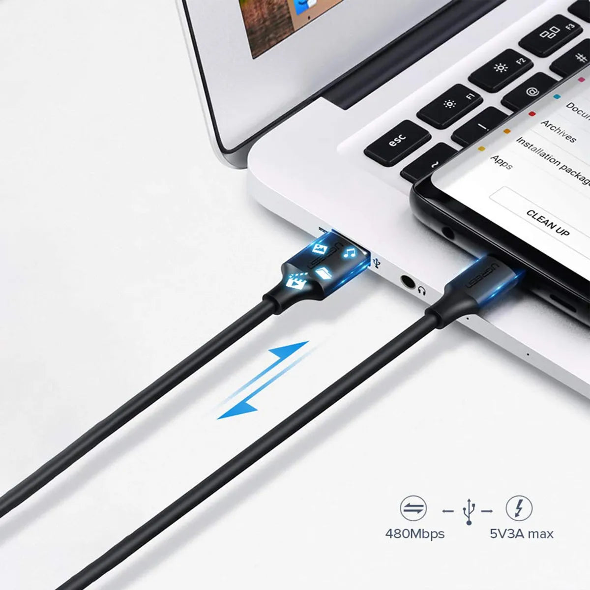 UGREEN US287 60116 Cable USB-A a USB-C 1m