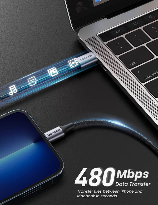 UGREEN US304 60759 Cable USB-C a Lightning 1m
