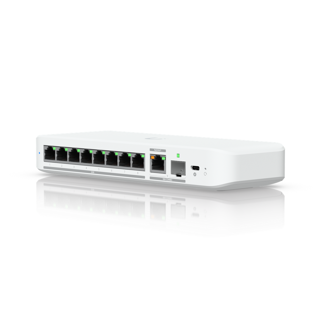 UBIQUITI USW-FLEX-2.5G-8 Switch 8 Puertos 10 GBE RJ45/SFP 14W