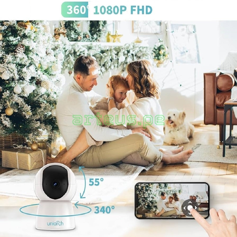 UNIVIEW UHO-S2E Cámara de seguridad WIFI 2MP PT 360º audio inteligente