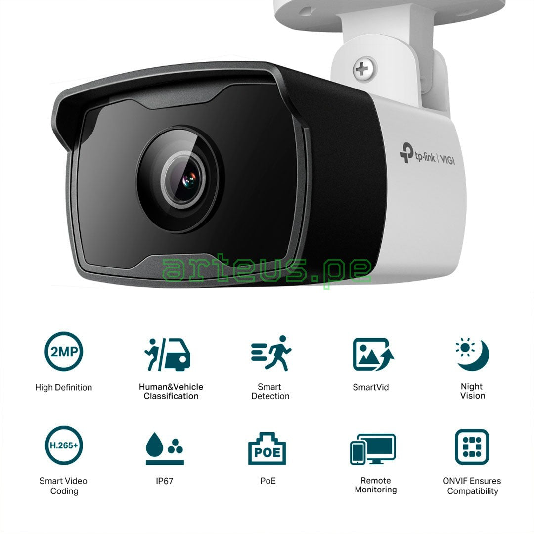 TP-LINK VIGI C320I 2.8mm Cámara de Seguridad IP PoE 2MP