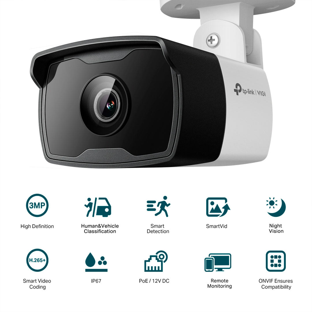 TP-LINK VIGI C330I 4mm Cámara de Seguridad IP PoE 3MP