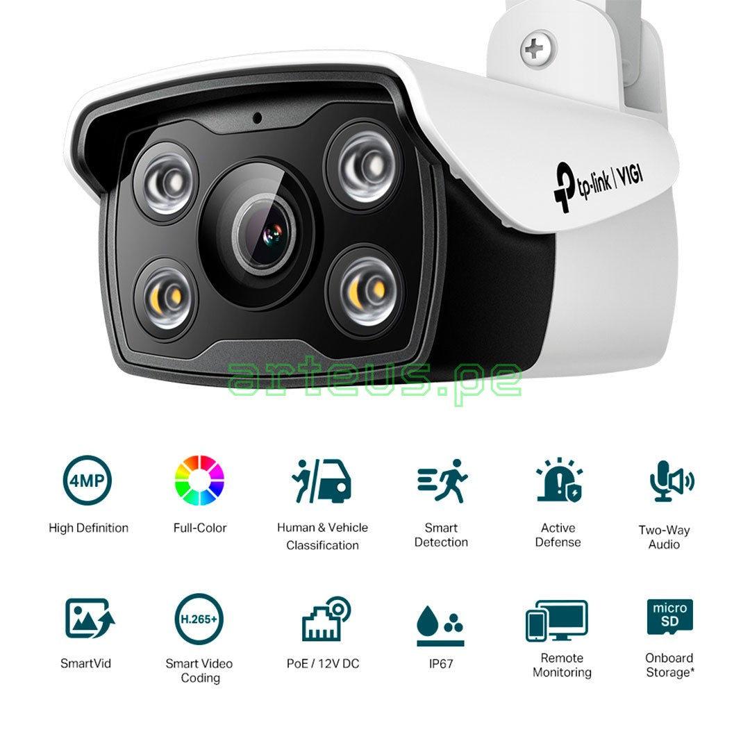 TP-LINK VIGI C340 4mm Cámara de Seguridad IP PoE 4MP